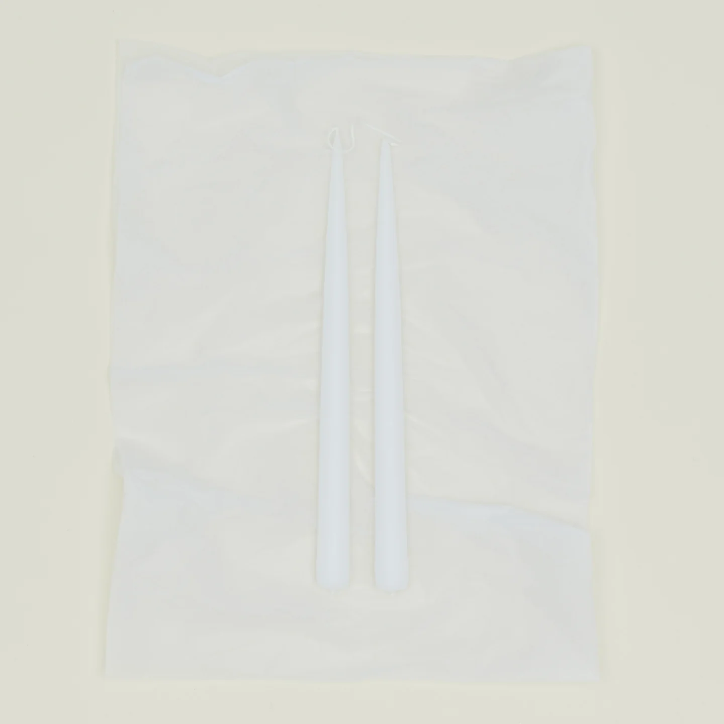 Hand Dipped Taper Set  - White