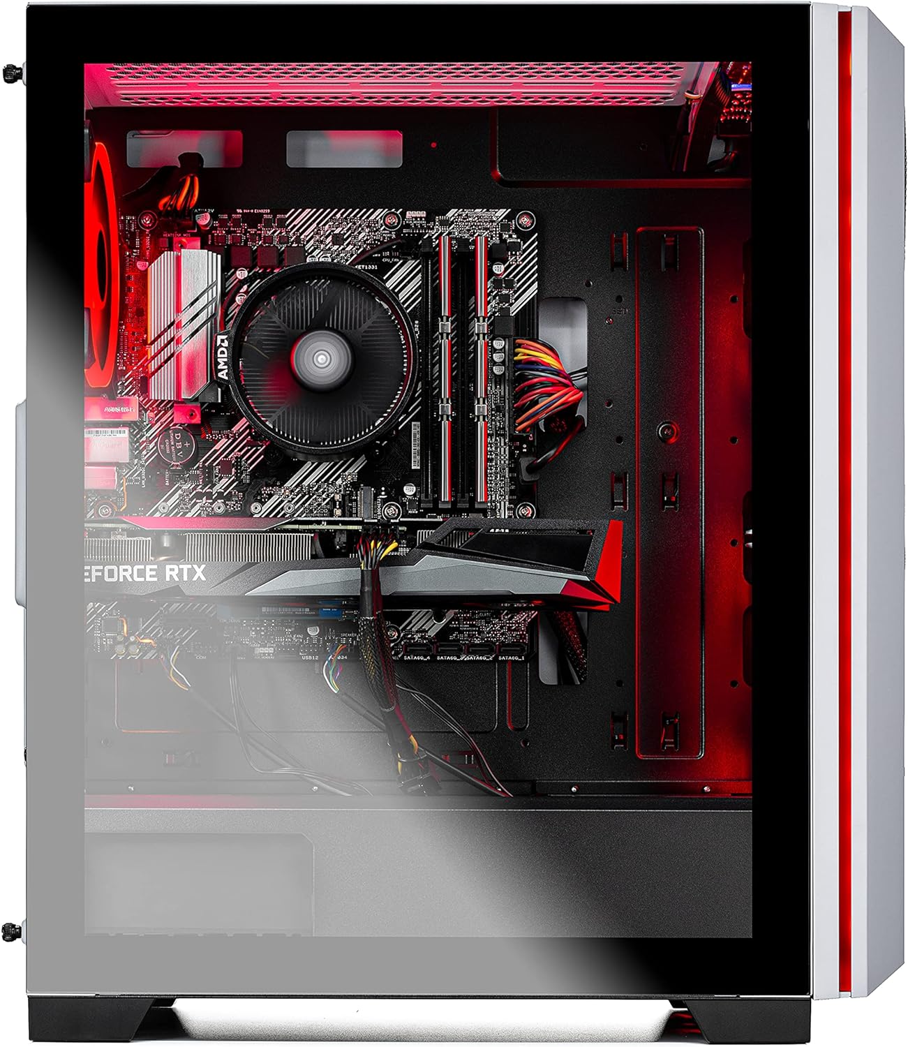 Skytech Archangel Gaming Computer PC Desktop &ndash; Ryzen 5 3600 3.6GHz, GTX 1660 Super 6G, 500GB SSD, 16GB DDR4 3200MHz, RGB Fans, Windows 11 Home 64-bit, 802.11AC Wi-Fi