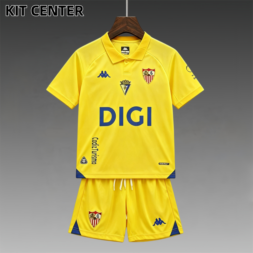 2026/2027 Cadiz Home Football Shirt ( Kids Kit socks）