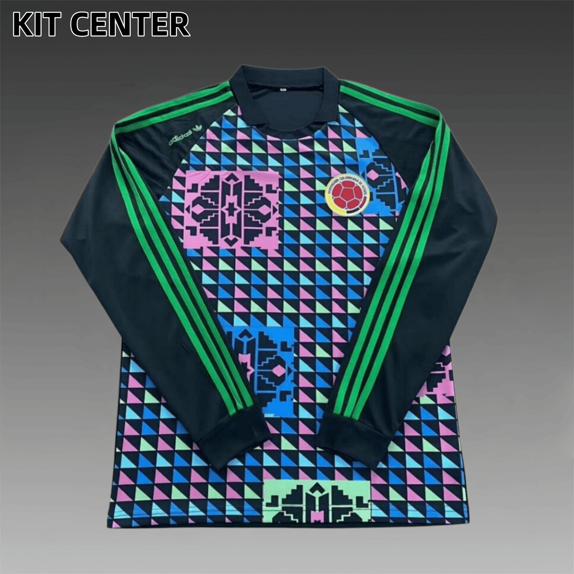 1990 Colombia goalkeeper Retro long sleeves Football Shirt
