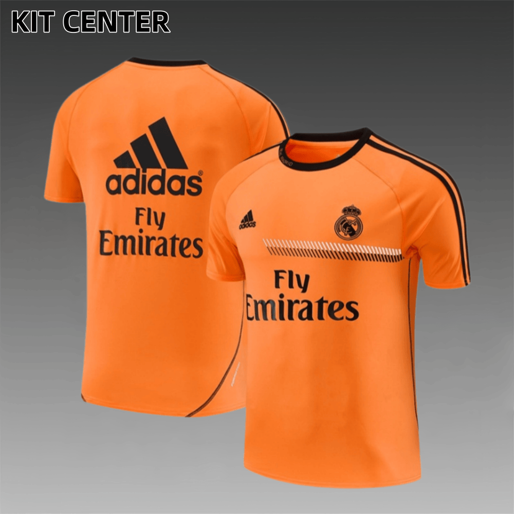 13/14 Real Madrid Retro Training Uniform short sleeves- Sleeve Football Shirt