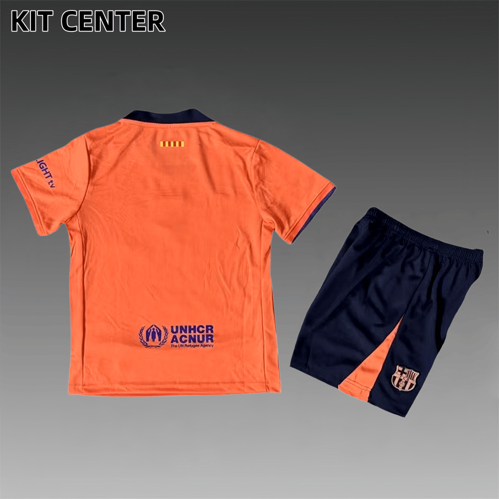 2025/2026 Barcelona Second Away Football Shirt (Kids Kit socks)