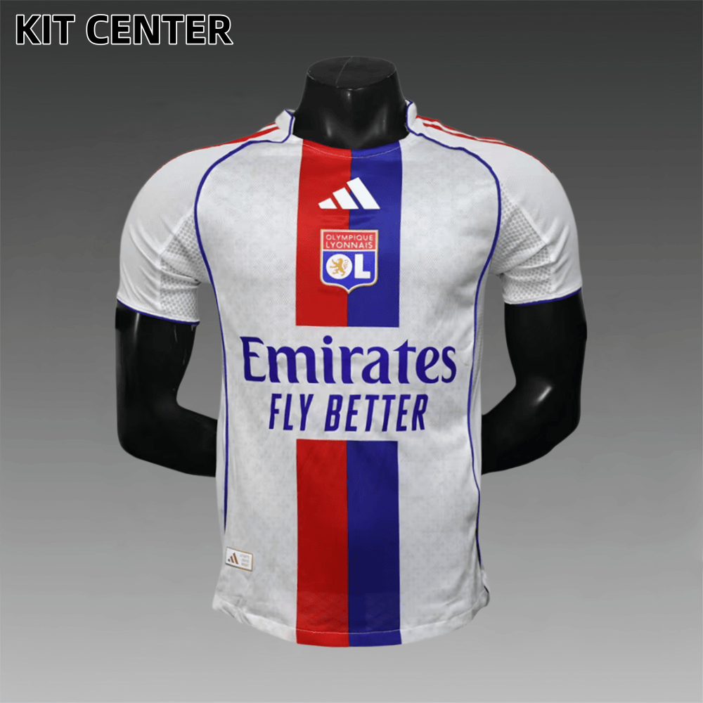 2025/2026 Lyon Home Football Shirt (Player)