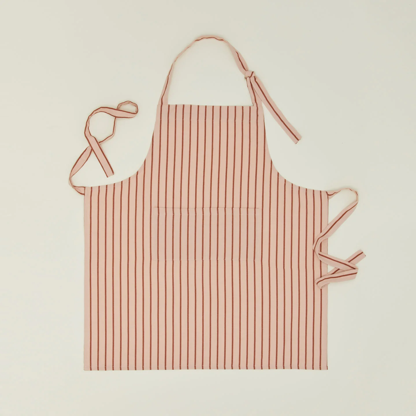 Essential Striped Apron - Blush/Terracotta