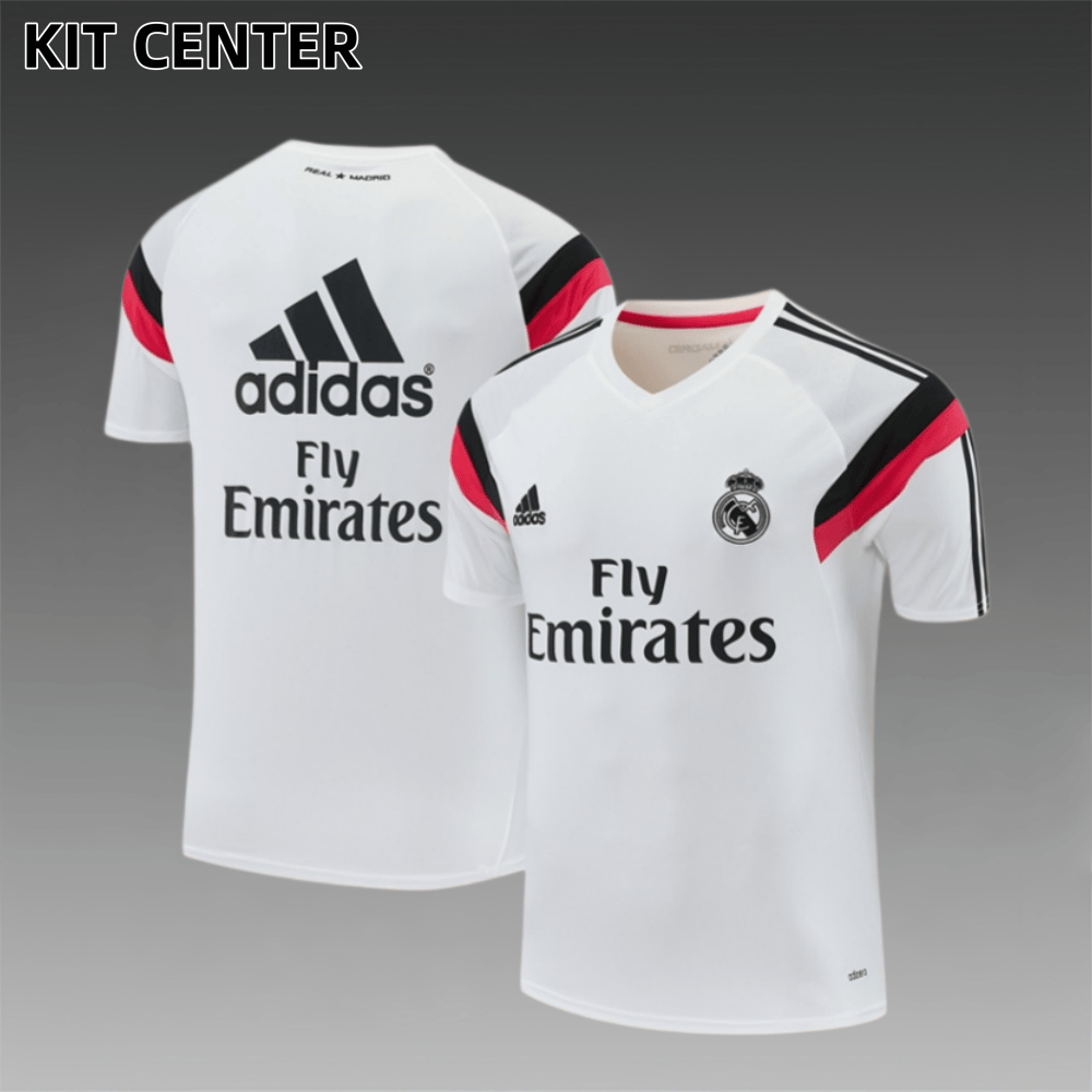 14/15 Real Madrid Retro Training Uniform short sleeves- Sleeve Football Shirt