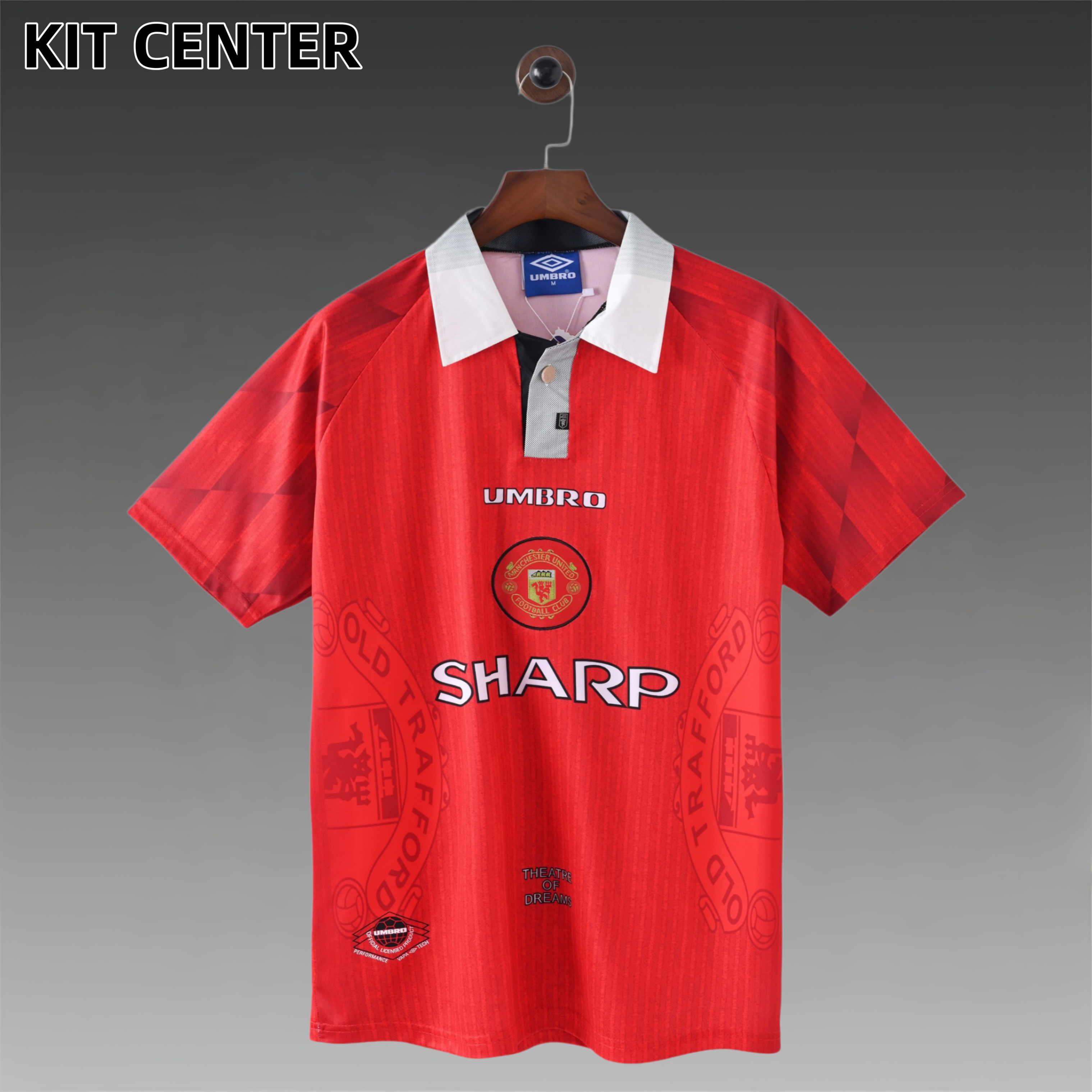 96/97 Manchester United home  retro football shirt