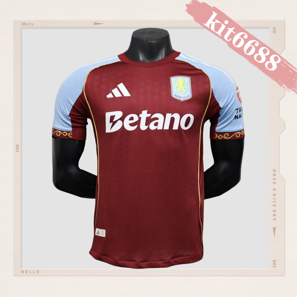 2025/2026 Aston Villa Home Football Shirt （Player）