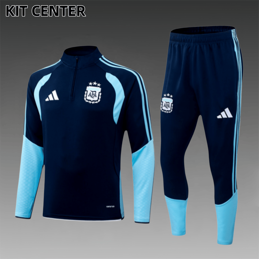 2026/2027 Argentina Half Zip Training Clothes (Adult Kids Kit)