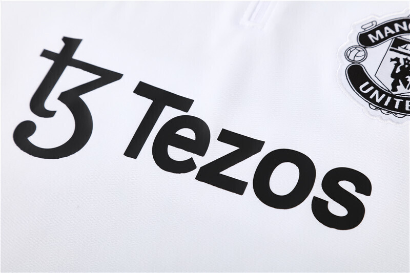 24/25 Manchester United white Half Zip Training Kit (Adult Kids Kit)