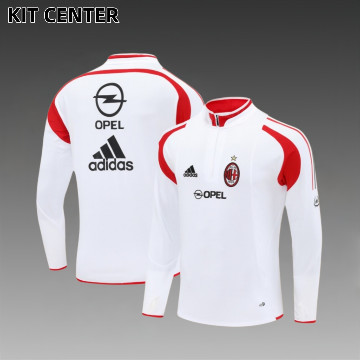 04/05 AC Milan Retro Training Shirt Long Sleeve Football Shirt