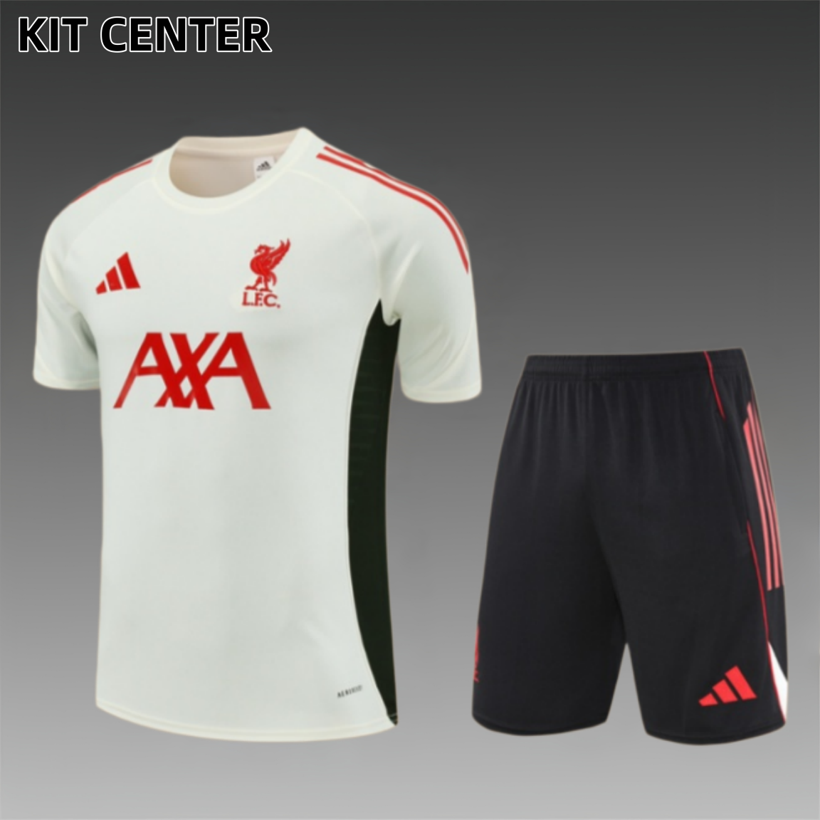 25/26 Liverpool beige Short Sleeve Training Wear ( Adult kit Kids )