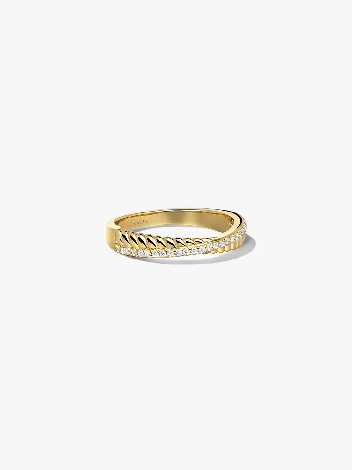 Pave Intertwined Ring