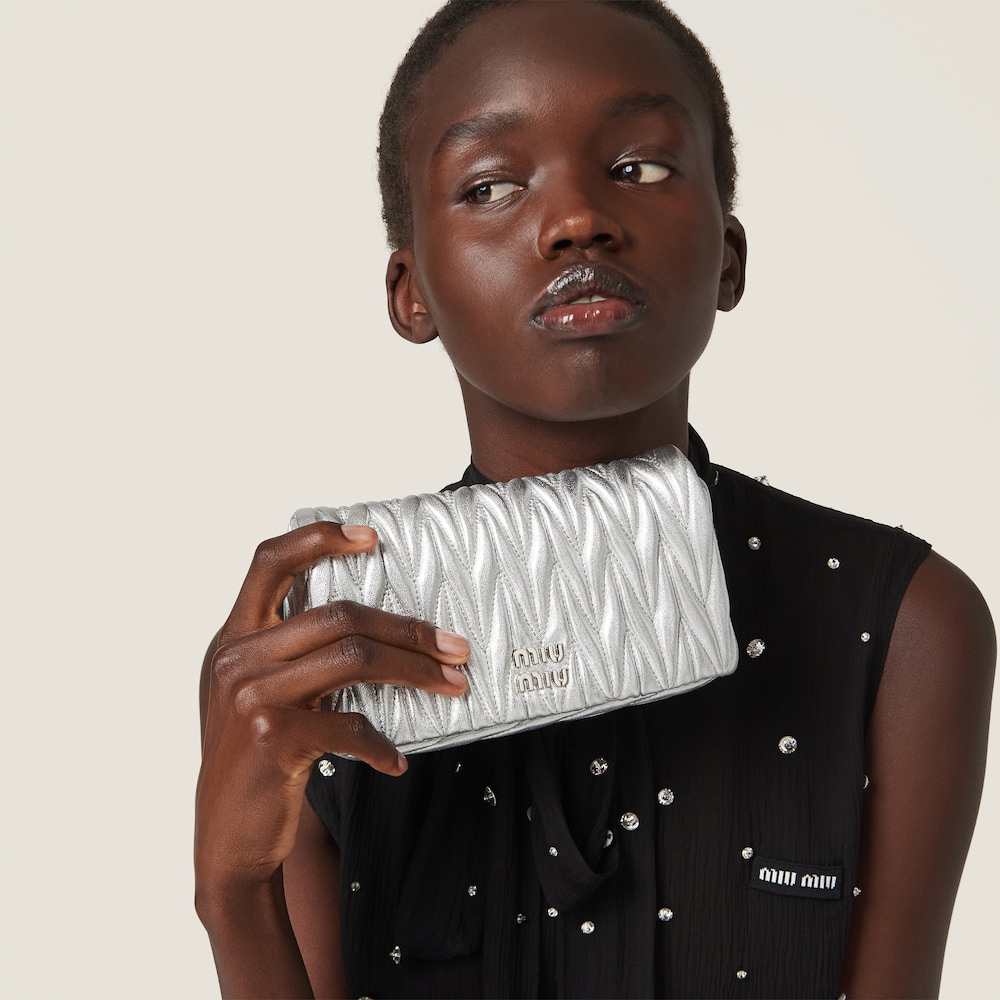 Matelassé nappa leather mini-bag