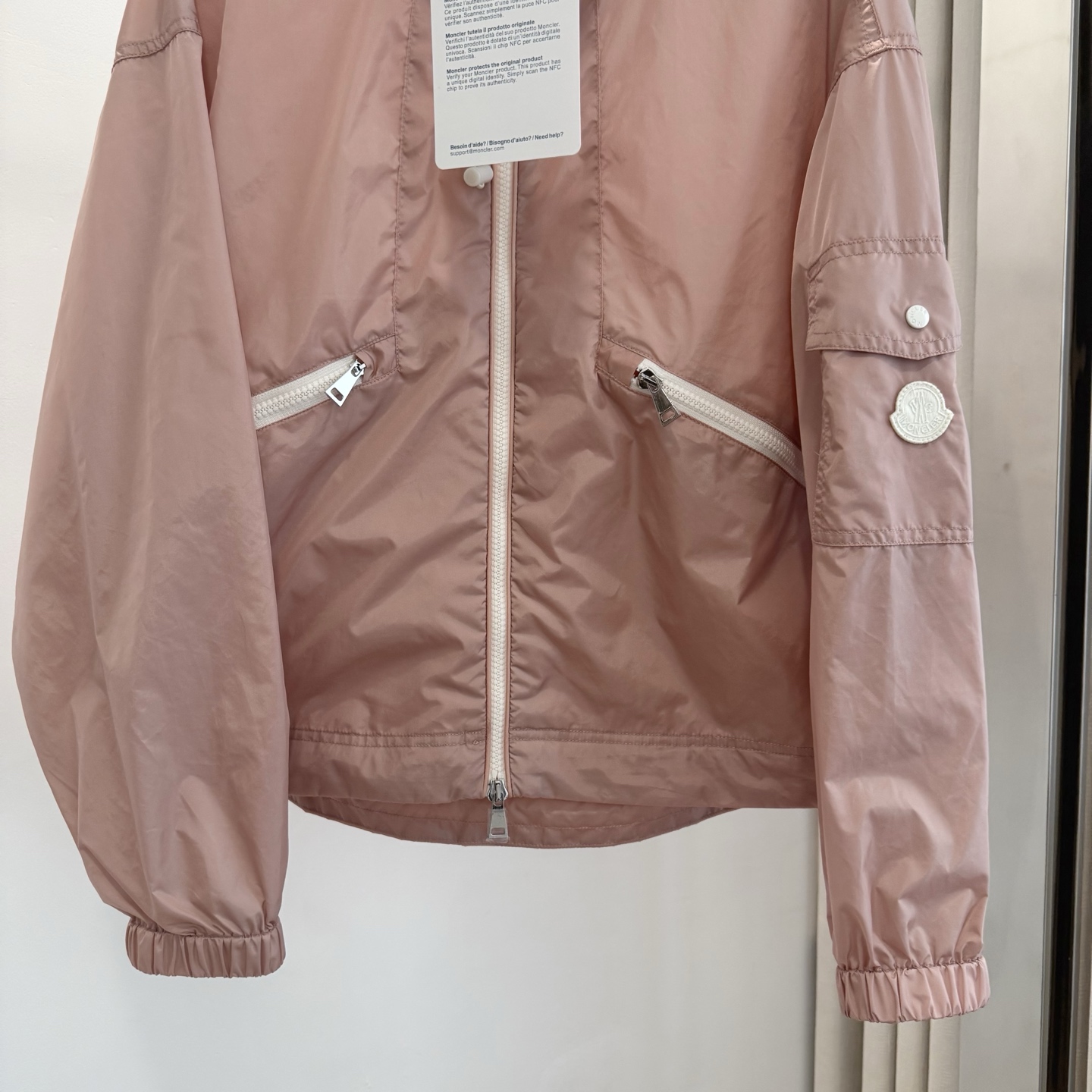 Moncler 2026 Autumn Winter Women's Jackets Polyester Stand Collar Tassel Zipper Casual Slim Woman's Coats MKDFWJ26005