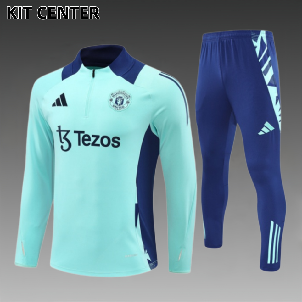 24/25 Manchester United Hu Lan seHalf Zip Training Kit (Adult Kids Kit)