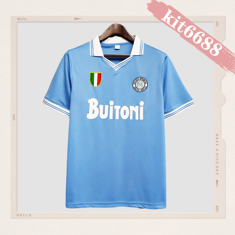 1986/1987 Napoli Retro Home Football Shirt