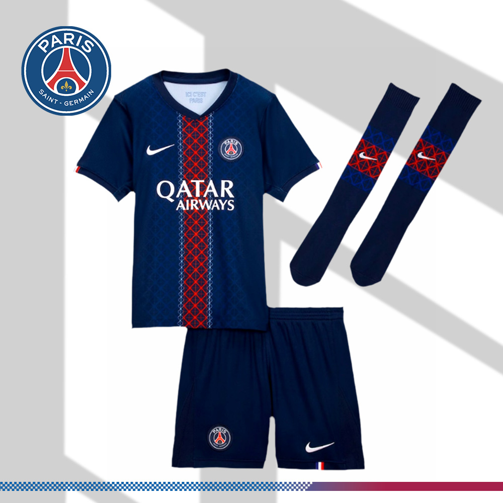 2025/2026 Paris Saint-Germain Home Football Kids Kit (Give away football socks)