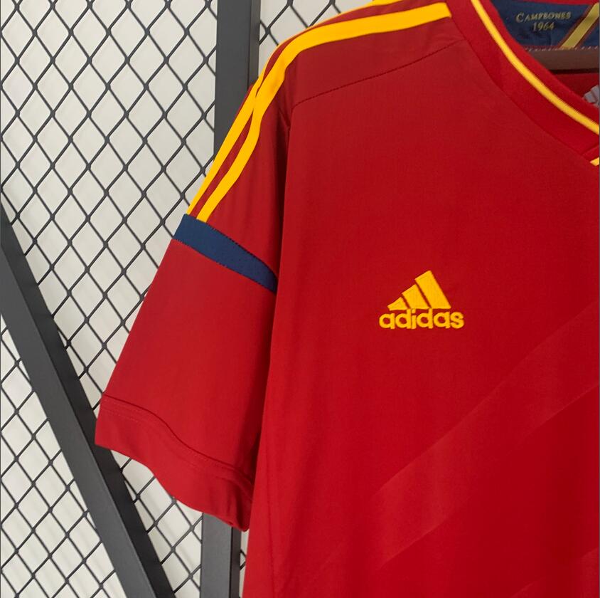 2012 Spain home Retro Football Shirt