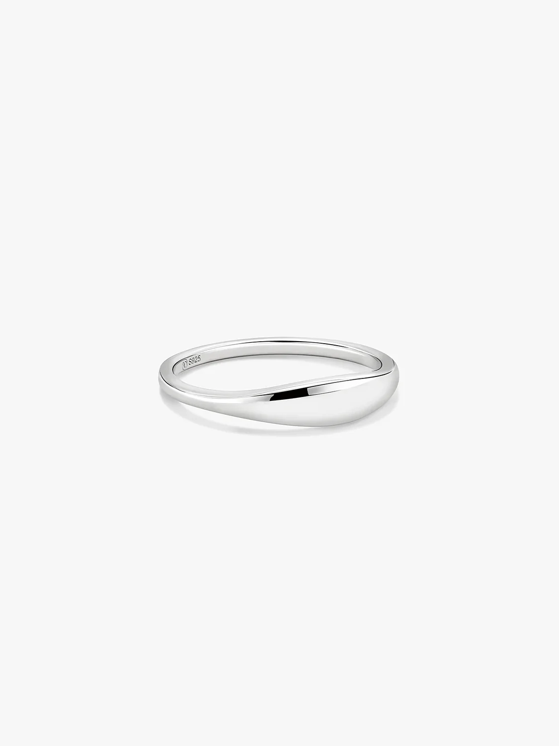 Silver Slim Signet Ring