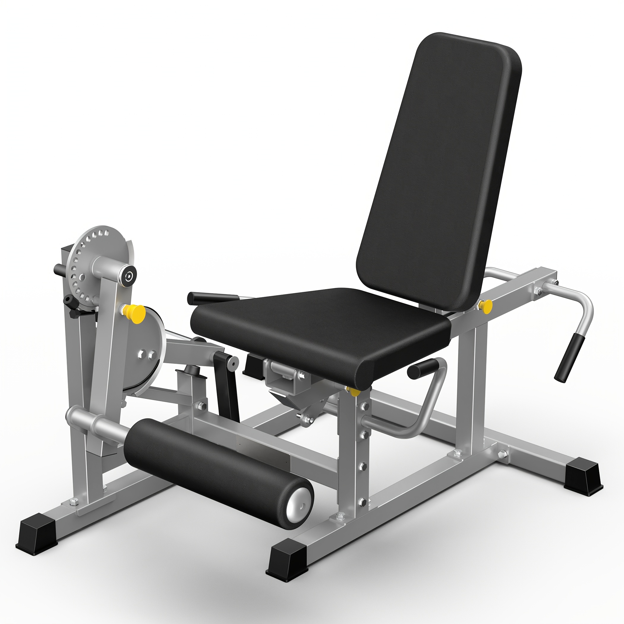 KINGSMITH Home Leg Fitness Equipment, Leg Flexion and Extension Trainer, Adjustable Leg Curl Machine with Rope System