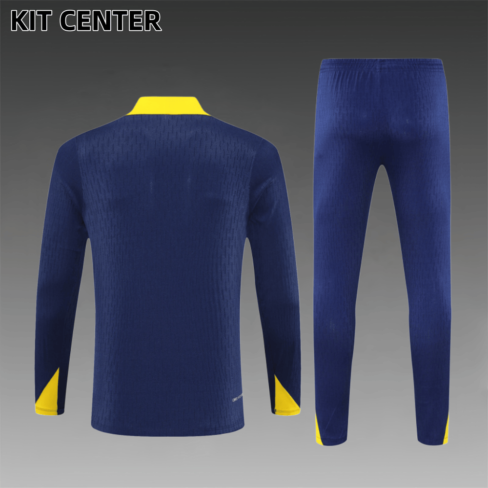 2025/2026Atletico Madrid Dark Blue Adult Half Zip Training Suit (Adult Kit)