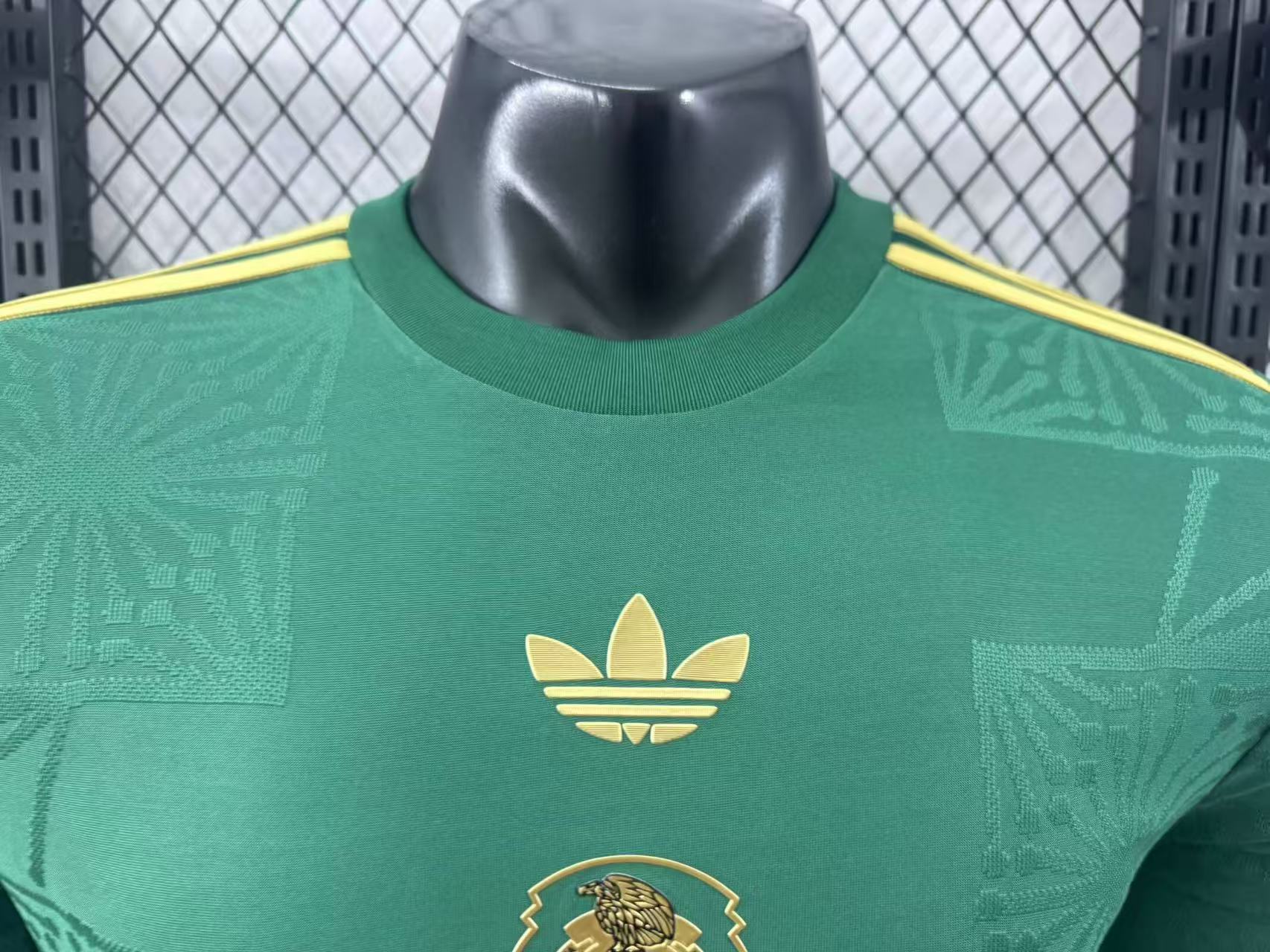 2025/2026 Mexico Gold Cup Green Long Sleeve Special Edition Shirt （Player Edition）
