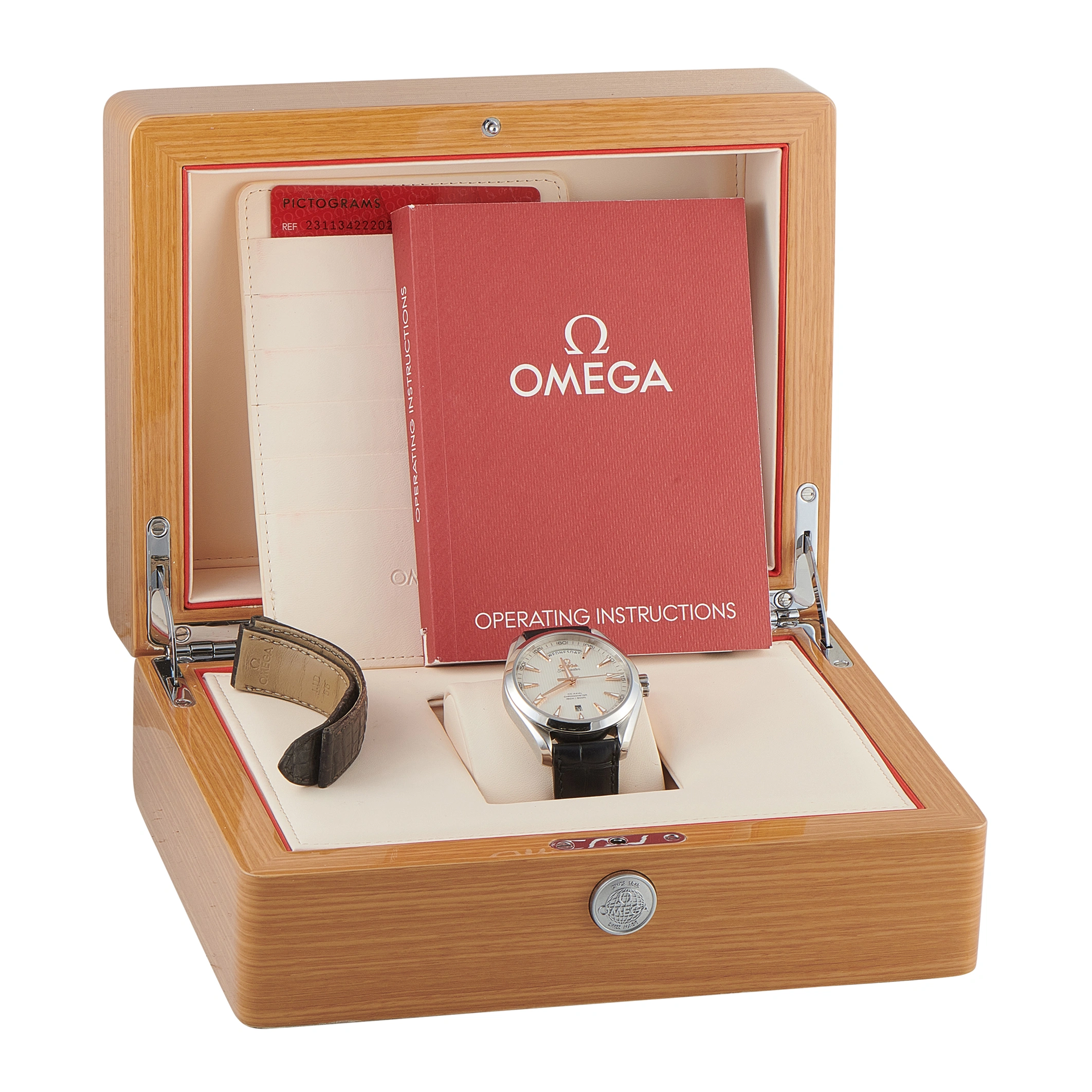 OmegaSeamaster Aqua Terra Silver Teak Dial Steel Watch 231.13.42.22.02.001
