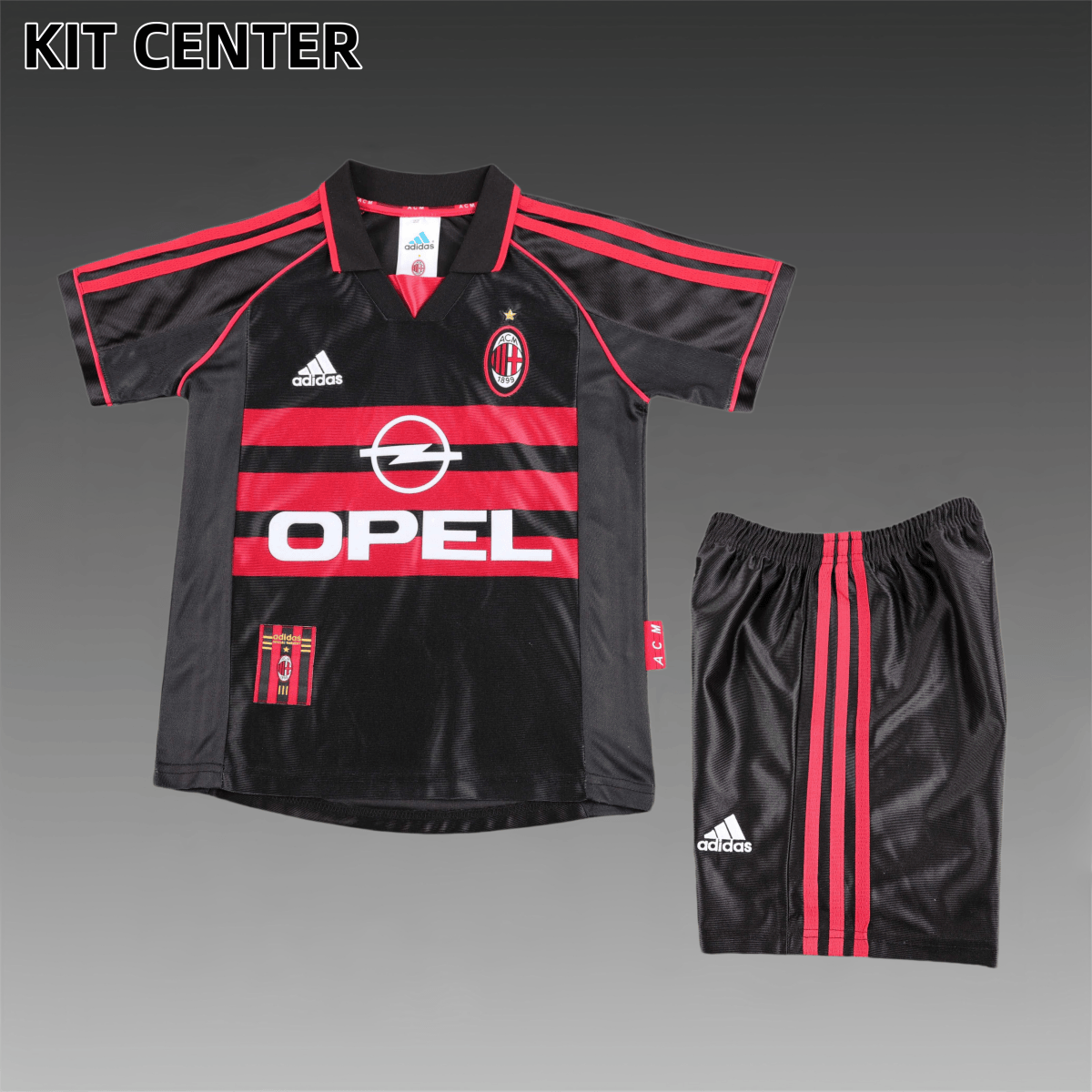 1998/1999 AC Milan Third Away Retro Football Jersey (Kids Kit)