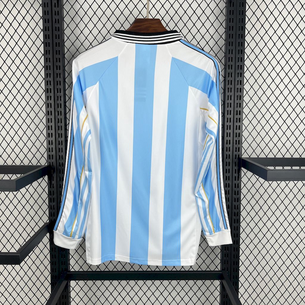 1998 Argentina Long Sleeve Vintage Football Shirt