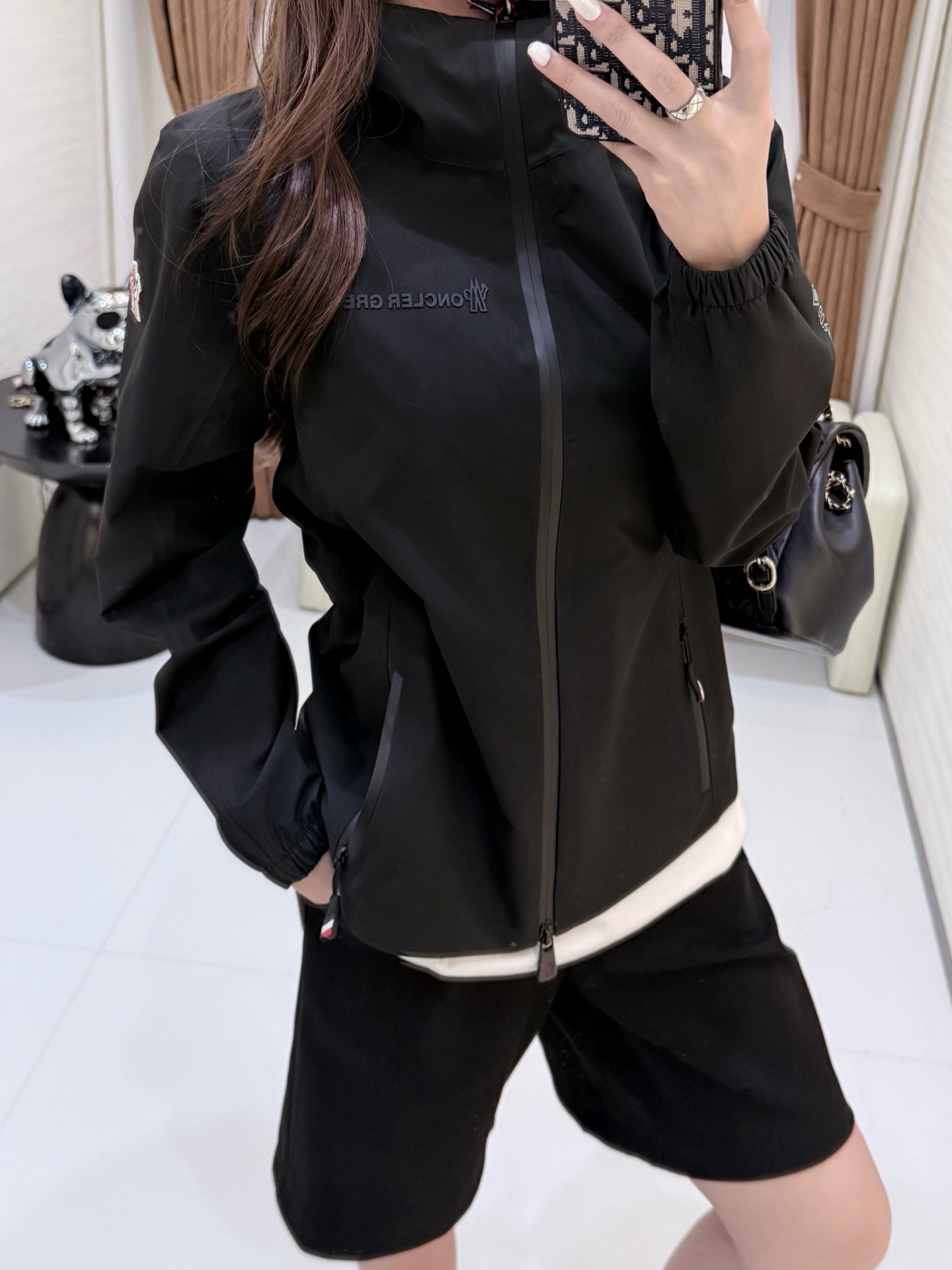 Moncler 2026 Autumn Winter Women's Jackets Polyester Hooded Tassel Zipper Casual Slim Woman's Coats MKDFWJ26011