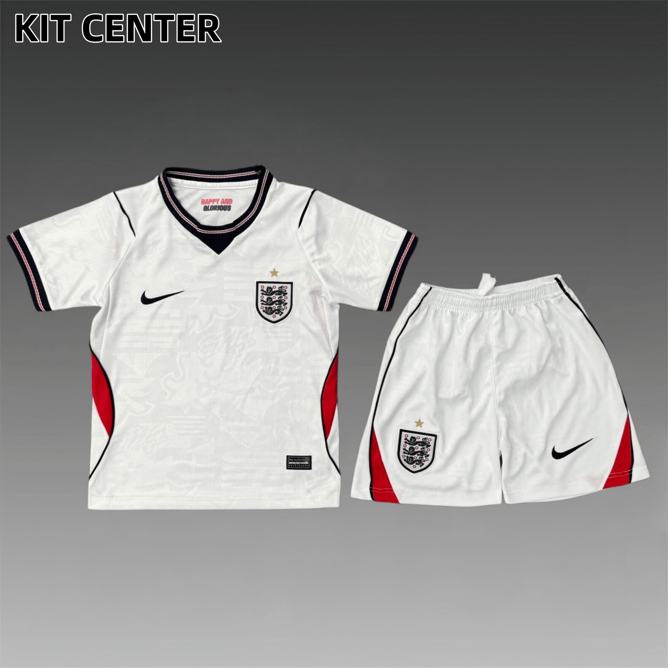 2026 England Home Kids Football Shirt （ Adult & Kids Kit socks)