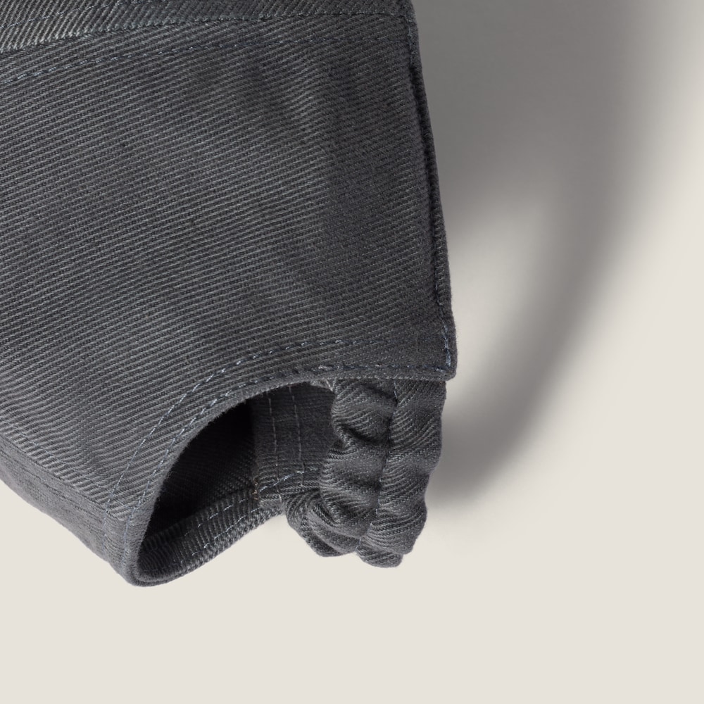 Denim and corduroy baseball cap