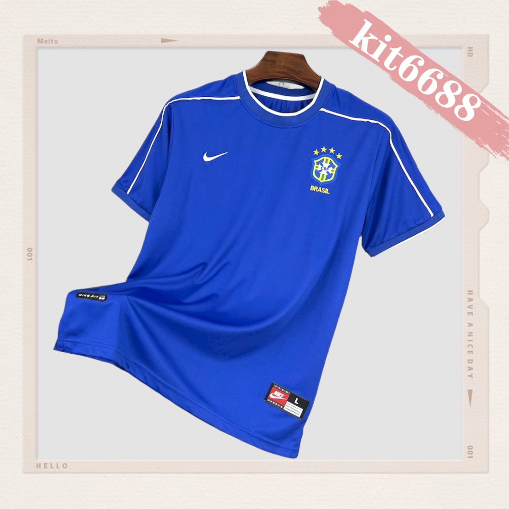1998 Brazil Away Retro Football Shirt