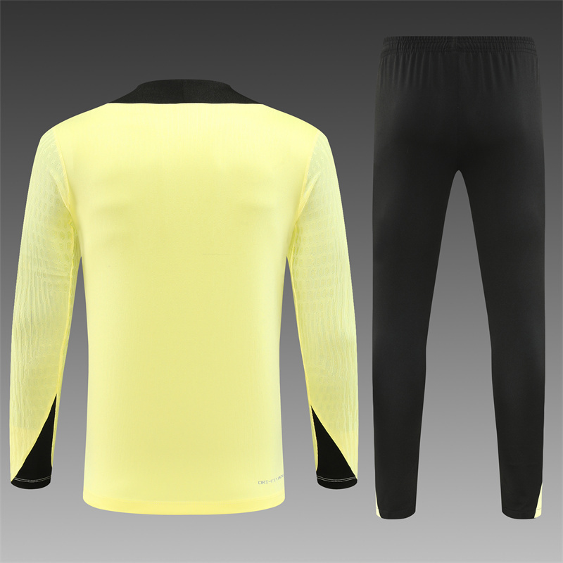 24/25 Liverpool light yellow Half Zip Training Kit (Adult Kids Kit)