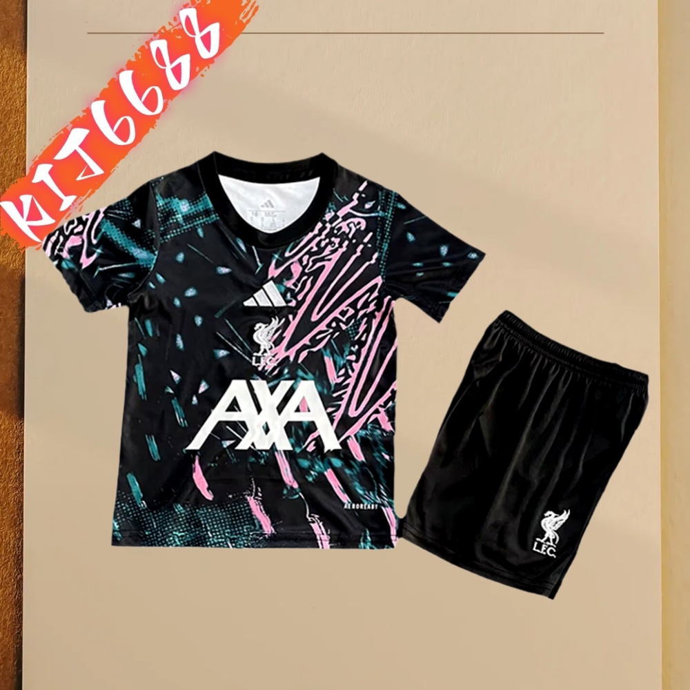2025/2026 Liverpool Pre-match Training Football Shirt (Kids Kit socks)