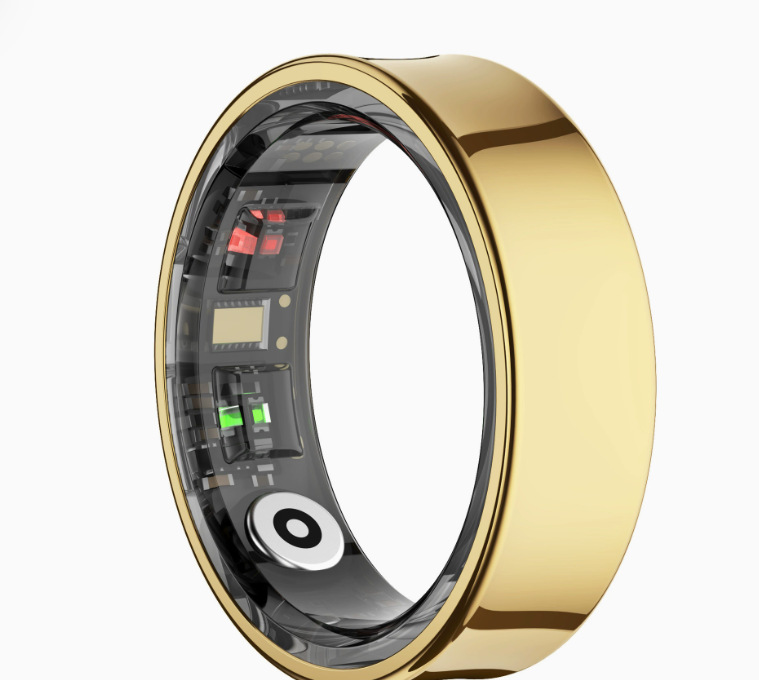 KOEPOVK Titanium Smart Ring Fitness Tracker, IP68 Waterproof Smart Ring with Sleep Monitor, Stress Tracking, Pedometer, Multi Sport Modes, Compatible with iOS Android