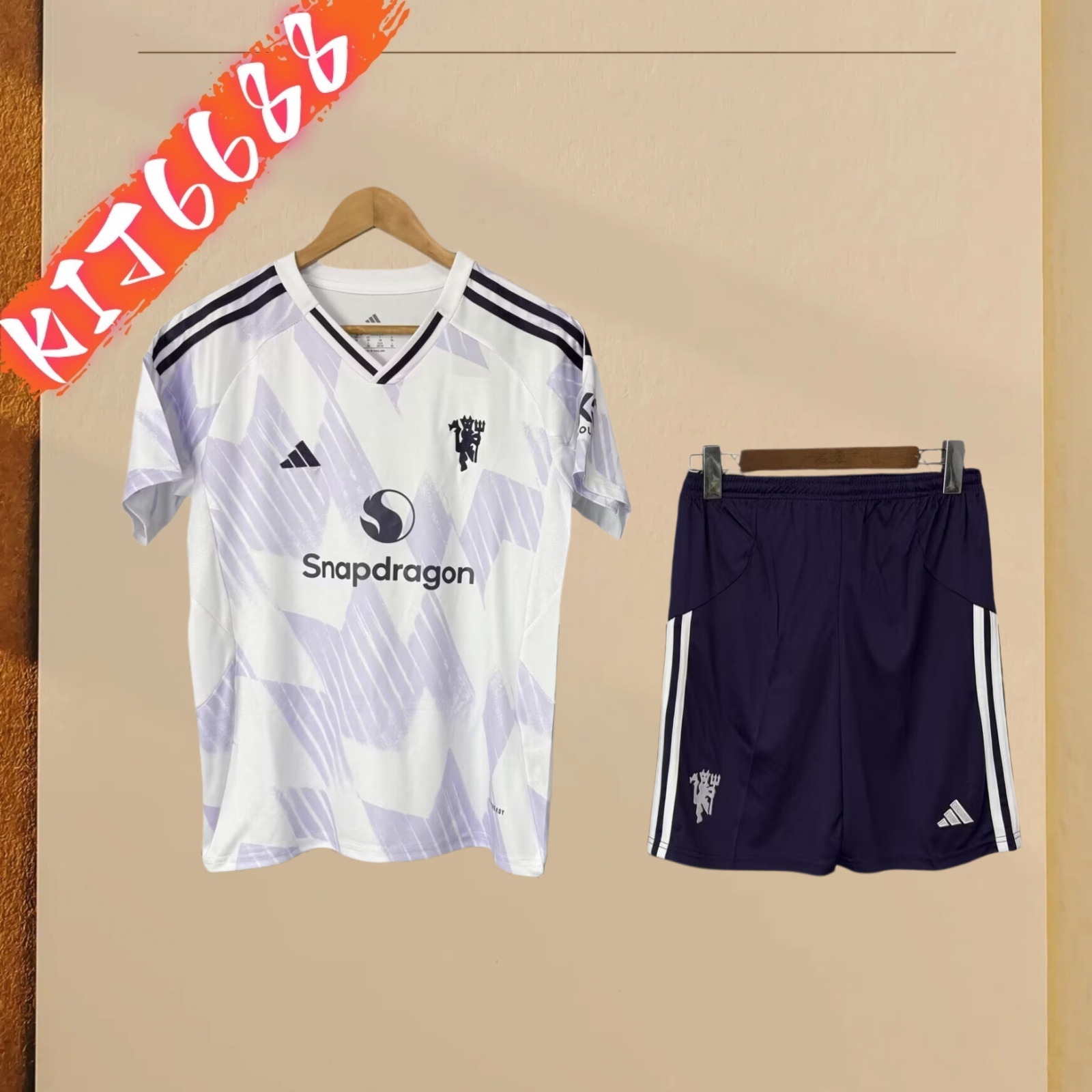 25/26 Manchester United Away Football SoccerAdult Kids Kit socks