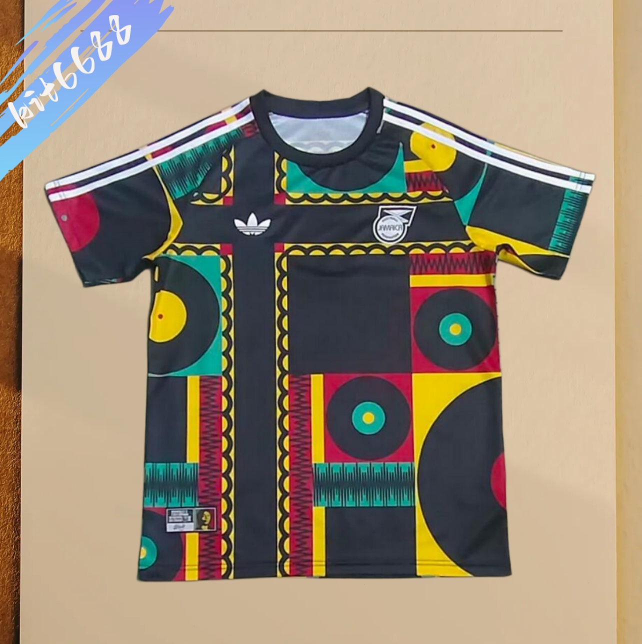 2026 Jamaica Pre-Matchblack Football Shirt (Fans version)