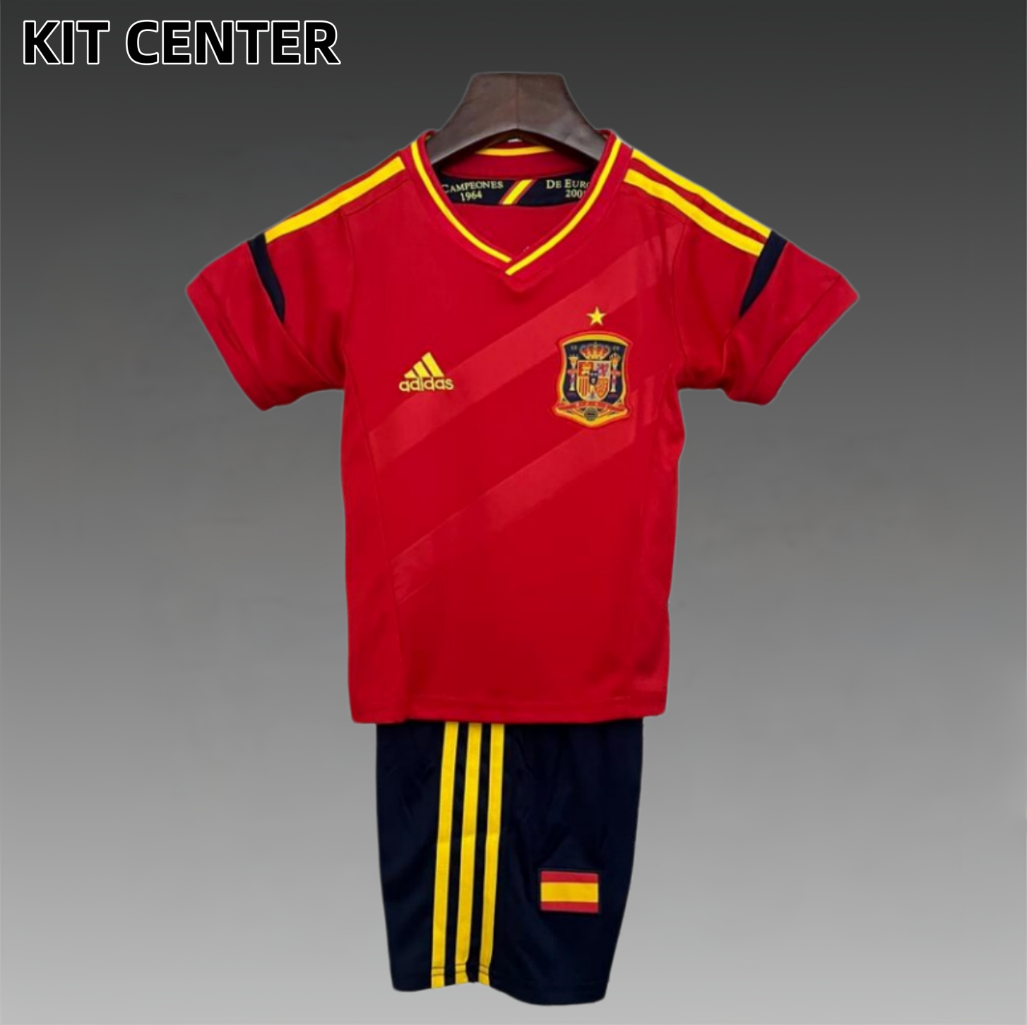 2012 Spain home Retro Football Shirt  Kids Kit