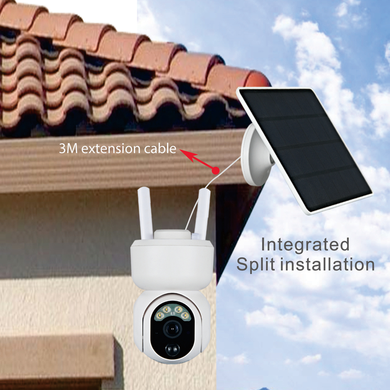 4G SIM Card 1080P Mini IP Camera WIFI 3.5W Solar Panel Built-in Battery Video Security Street Outdoor PTZ PIR CCTV Camera Monitor