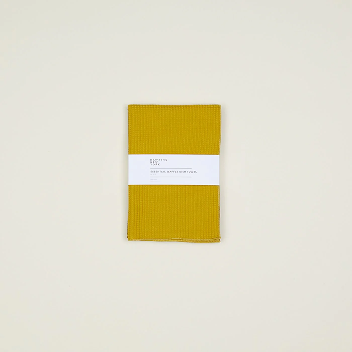 Essential Waffle Dish Towel - Mustard/Bronze