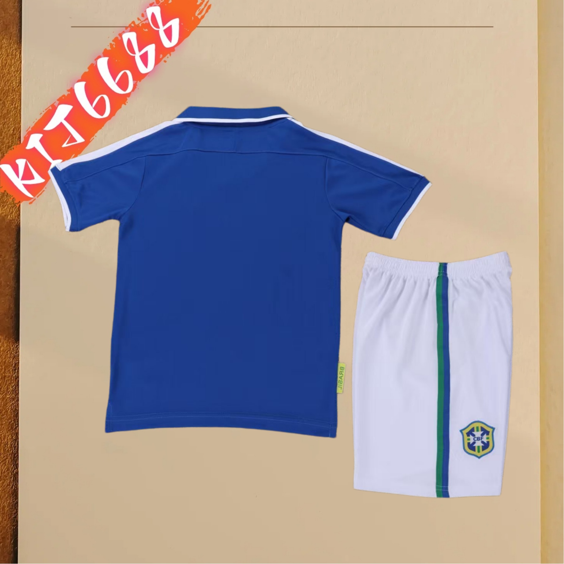 1997 Brazil Away Retro Kids Kit