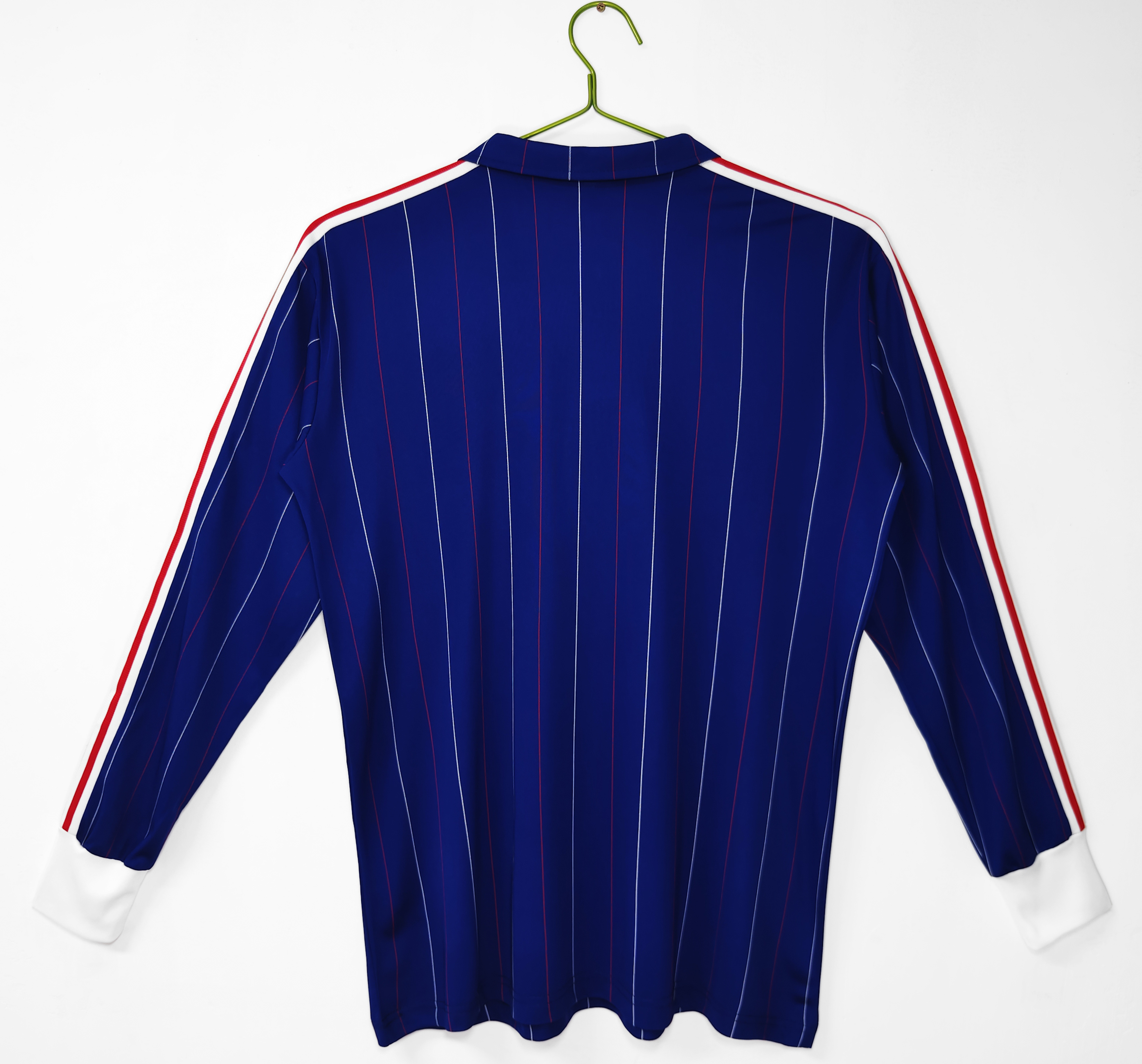 80/82 France home  Retro long Football Shirt