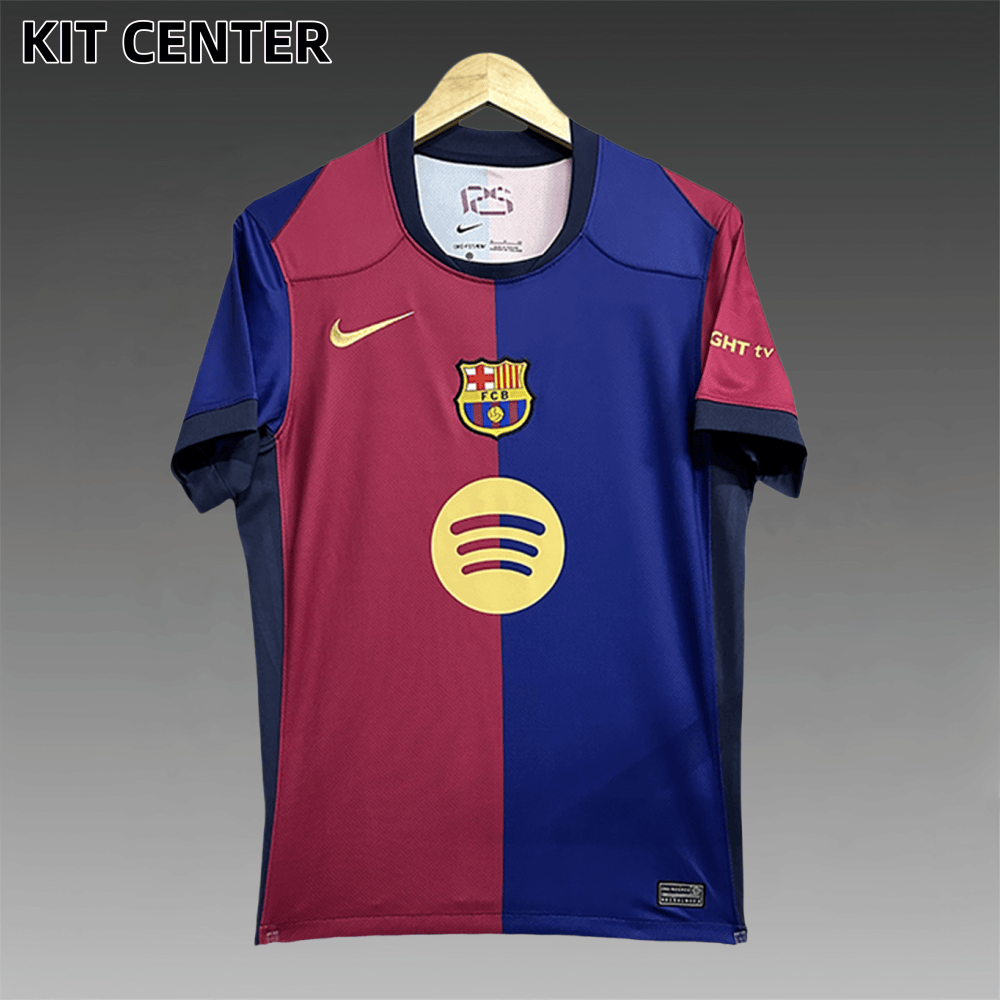 2024/2025 Barcelona New Advertising Home Football Jersey (Fan Edition)