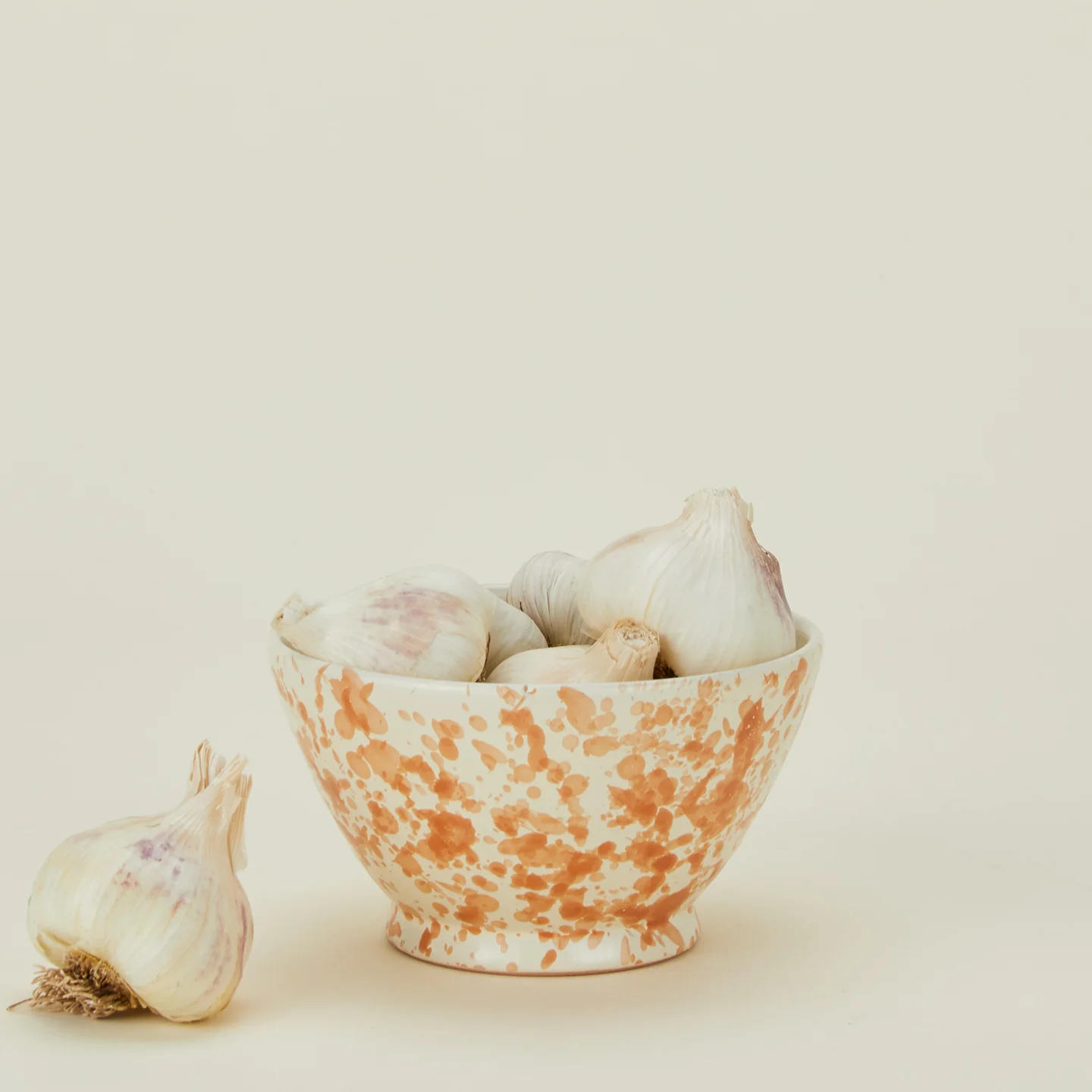 Splatter Small Bowl - Tan/Ivory