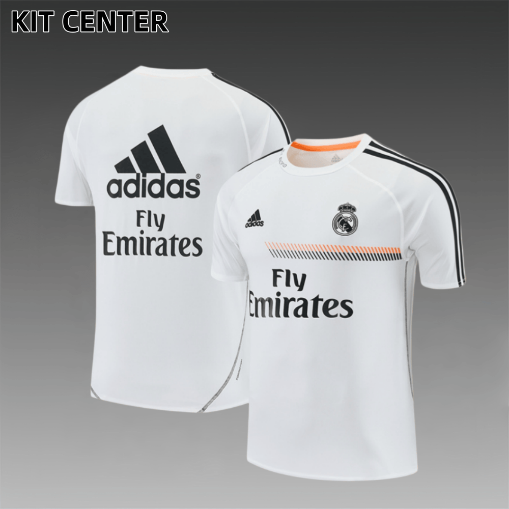 13/14 Real Madrid Retro Training Uniform short sleeves- Sleeve Football Shirt