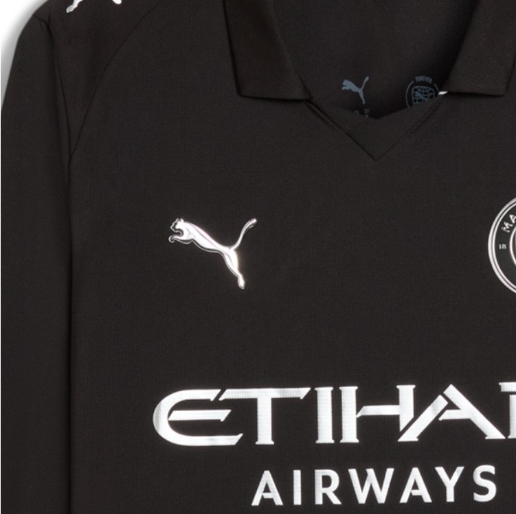 2025/2026 Manchester City FC Away Long Sleeve Football Shirt (Fans)