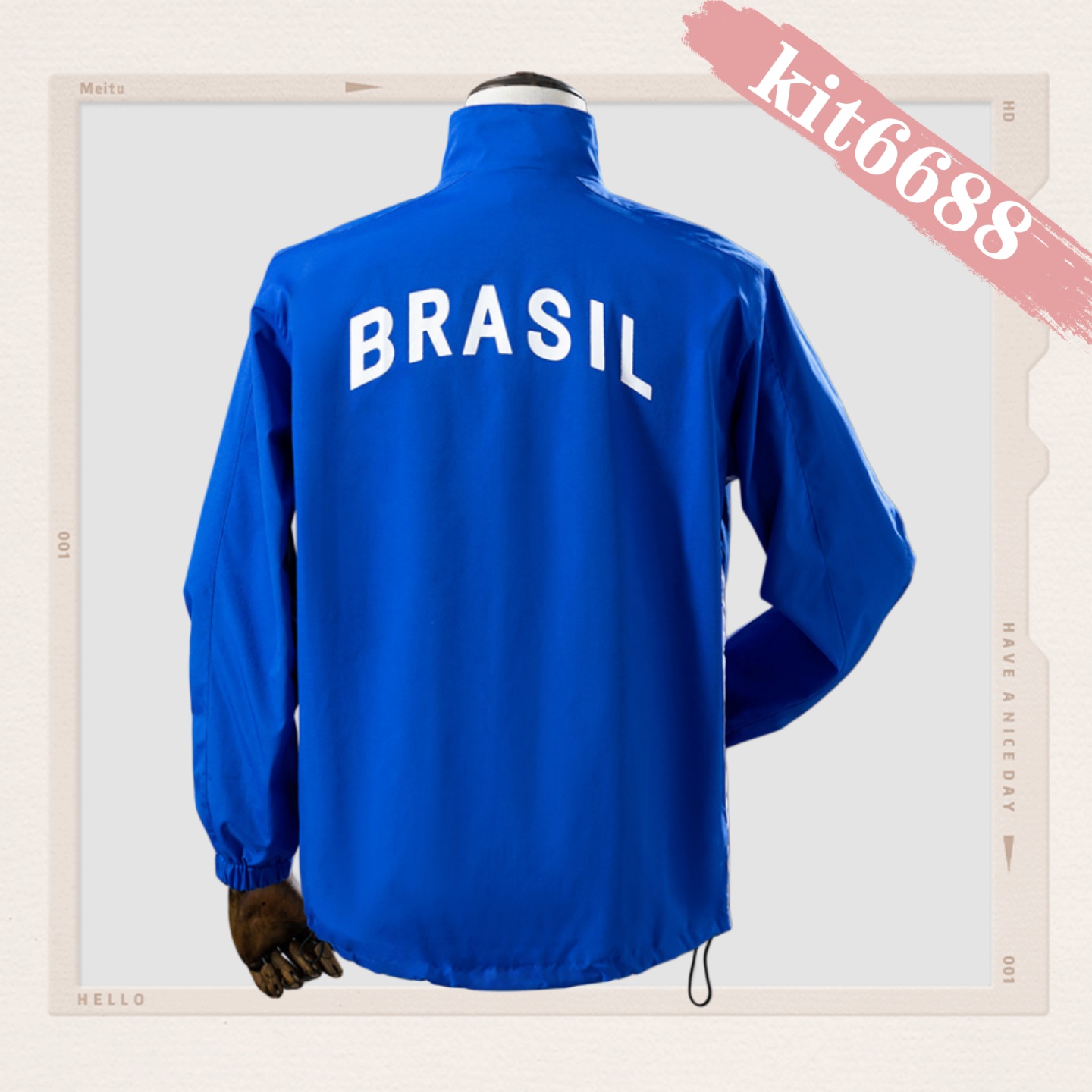 1998 Brazil Blue Windbreaker