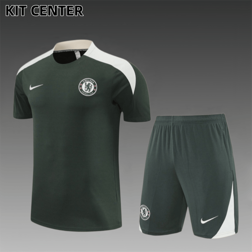 25/26 Chelsea Short Sleeve Training Suit (Adult and Children's Set)