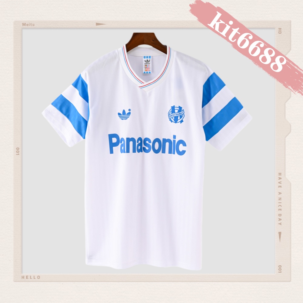 1990 Marseille Home Retro Football Shirt